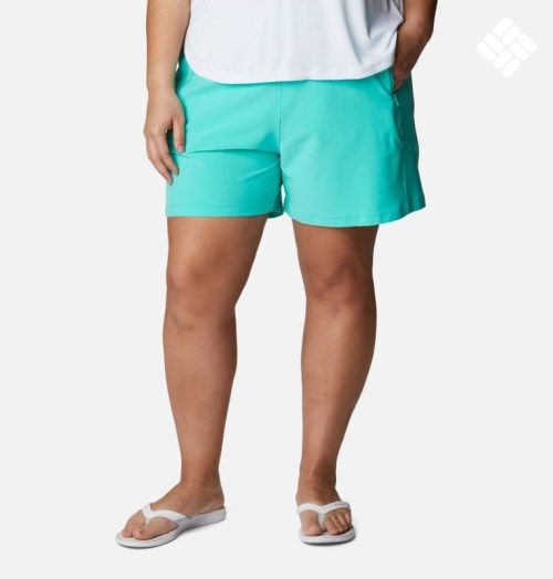 Columbia PFG Tidal II Shorts Dame Turkis | Plus Size 71028P